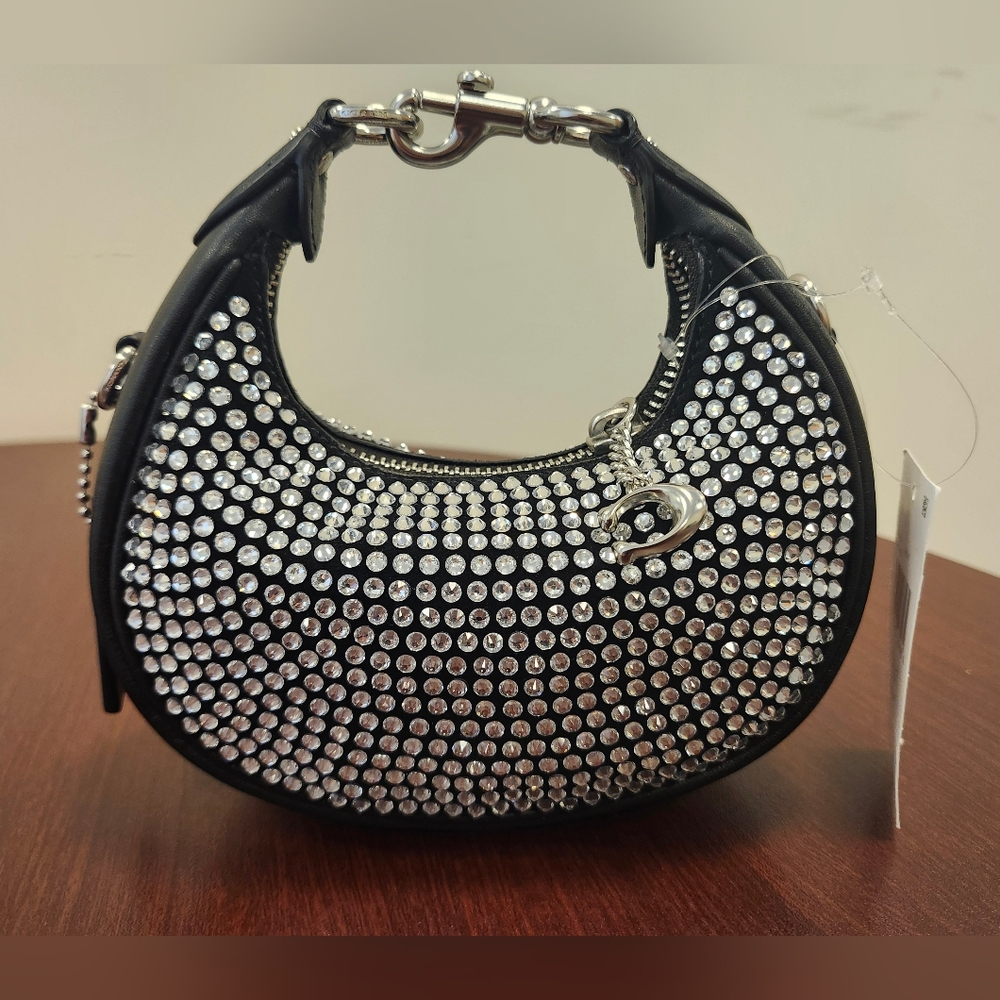 NWT Coach Black Jonie Bag W/Crystal